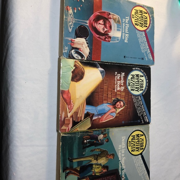 Vintage 1978 1979 A Zebra Mystery Puzzler Books Solve The Crime # 2, 23, 26 - Picture 10 of 10